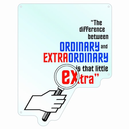 Motivation Acrylic Mirror, Extraordinary Extra